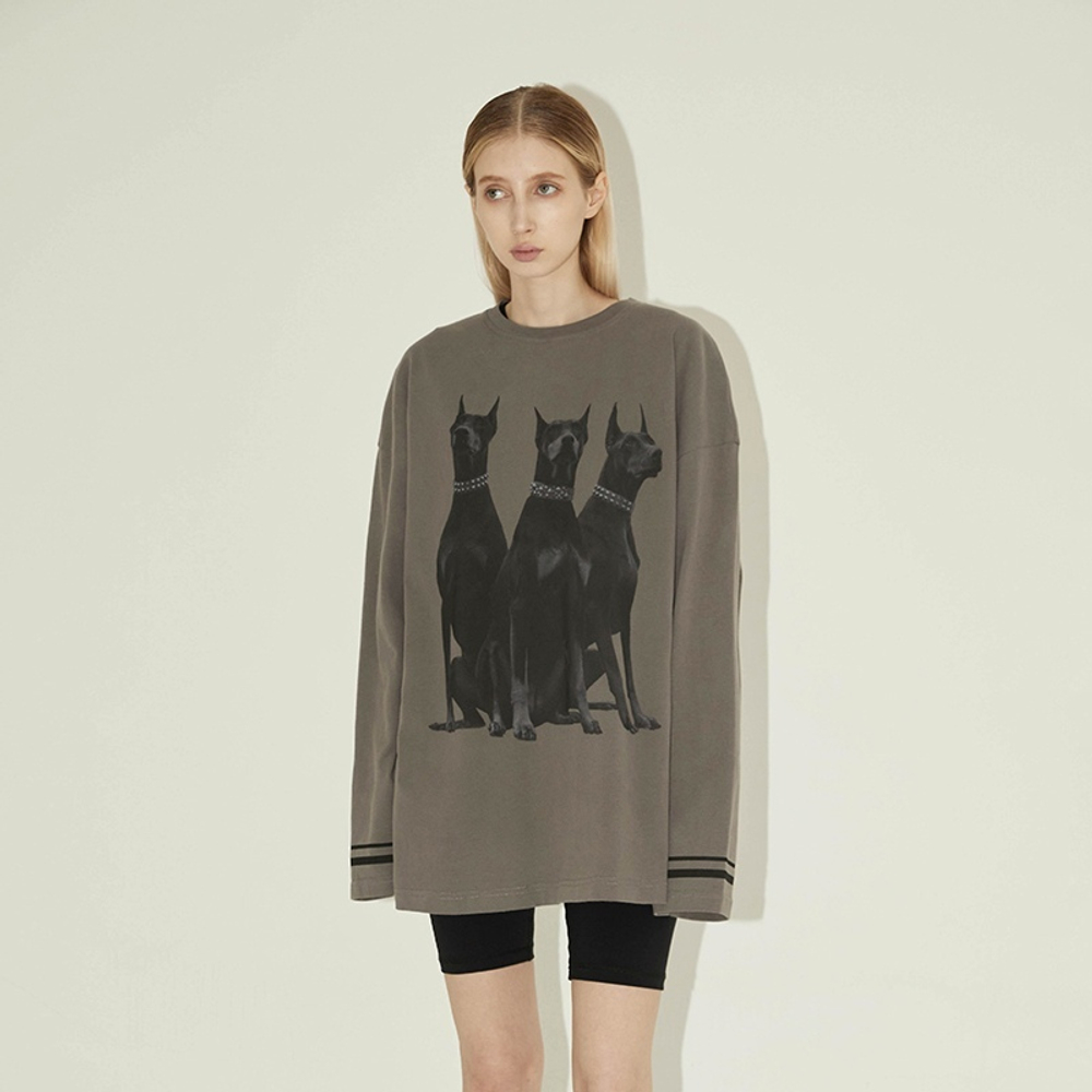 Лонгслив ER "Dobermans" Oversized Longsleeve