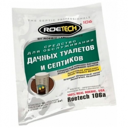 Средство для дачных туалетов и септиков ROETECH 106А 75гр