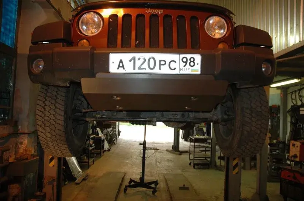 Защита рулевых тяг Sheriff для Jeep Wrangler III (JK) 2007-2014 арт.04.2275