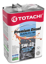 Масло моторное  синтетическое TOTACHI Premium Diesel CJ-4/SN  5W-40 4 л