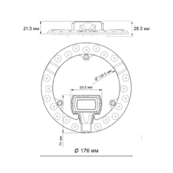 Светодиодный модуль Novotech Vax LED 18W 4000K 357750