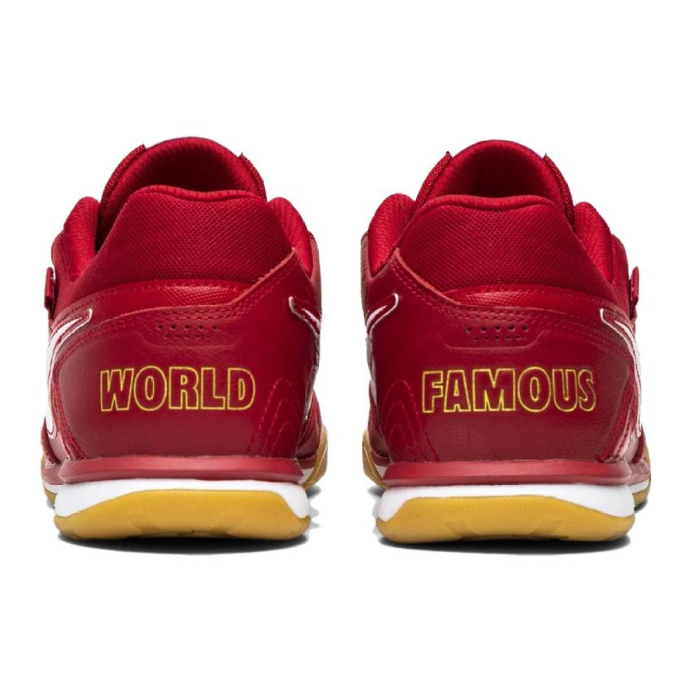 Supreme X Nike IC In Амортизация Противоскользящие Легкие Футбольные бутсы Унисекс Красные