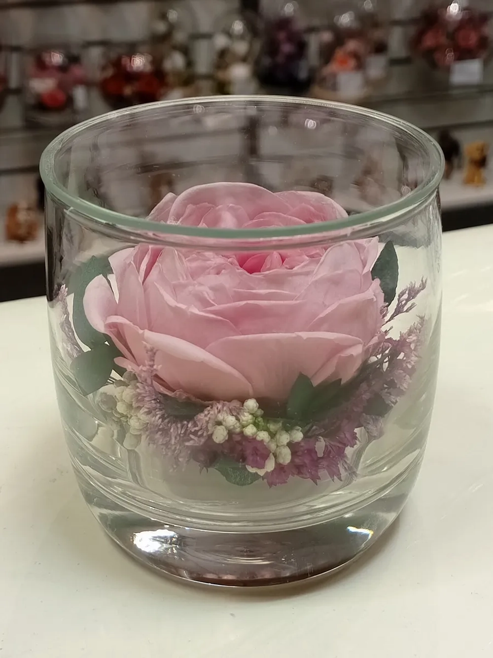 натуральный пион в стекле, вакуум*