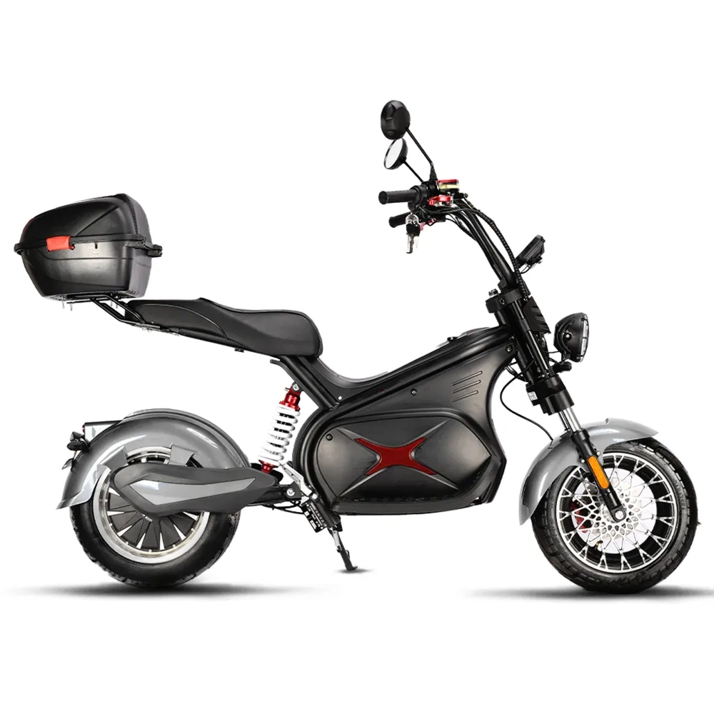 Электроскутер CityCoco WHITE SIBERIA BLACK SEA (SILVER) 5000W