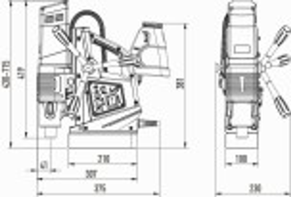 Станок сверлильный на магнитной подошве AT-S SU-60R