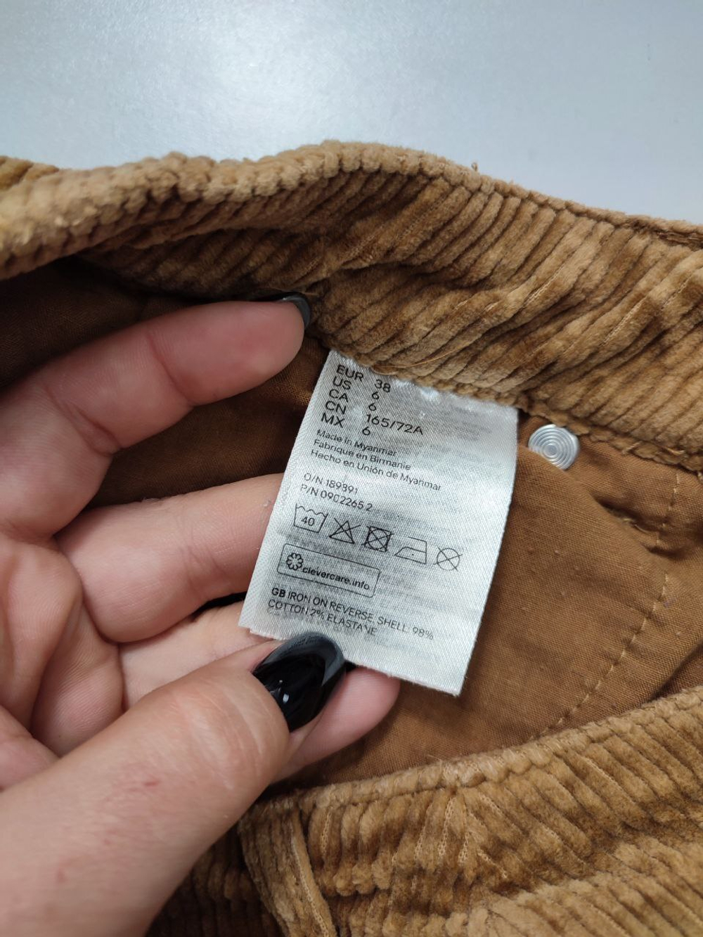 Штаны H&M вельветовые 44 размер