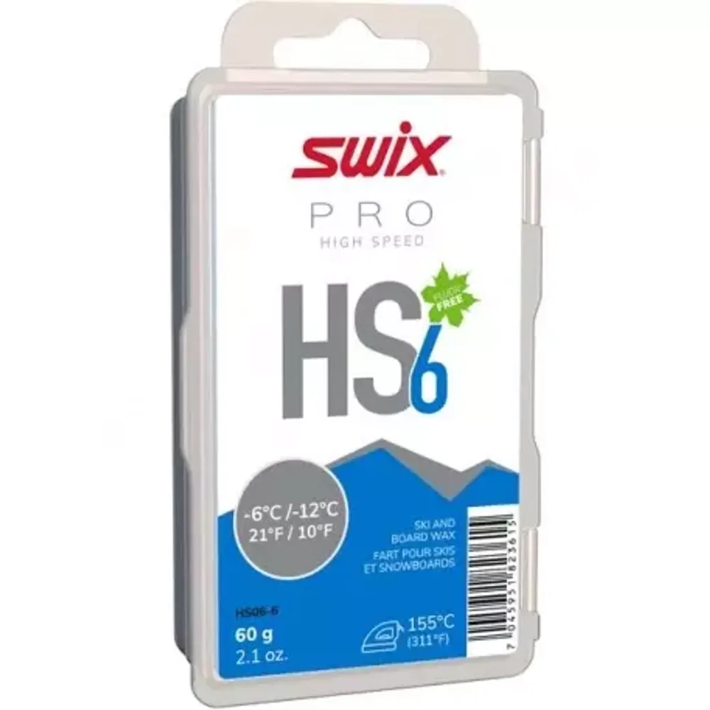 SWIX парафин HS06 Blue, -6°C/-12°C 60 г