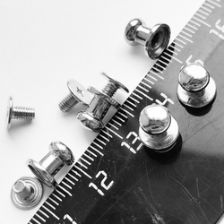 Заклепки (5шт) круглые 8х8мм на винте для ремней, декора обуви, одежды, бижутерии.