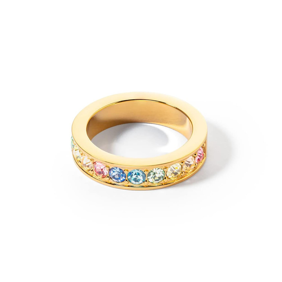 Кольцо Coeur de Lion Multicolor Pastel Gold 16.5 мм 0131/40-1590 52
