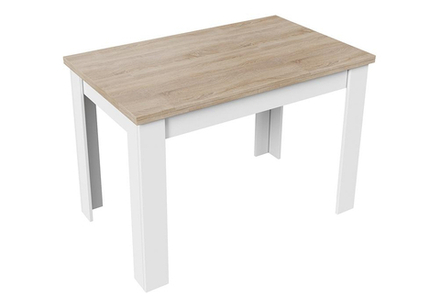 Стол деревянный Woodville Промо Тип 4 белый, дуб сонома светлый