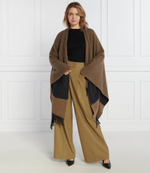 Хлопковое пончо Max Mara Leisure - коричневый(373602366)