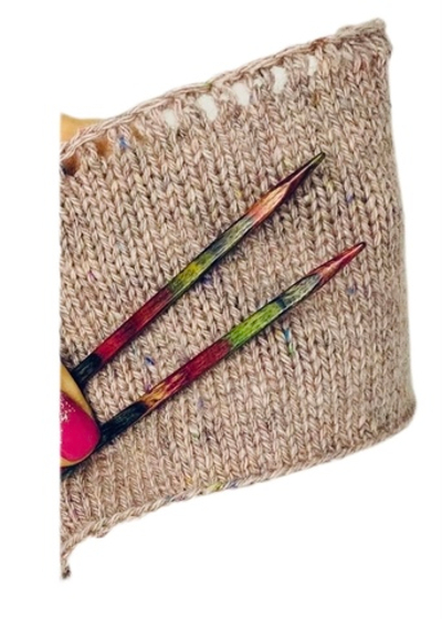 Спицы прямые кубики №7 (береза) 35см Франция