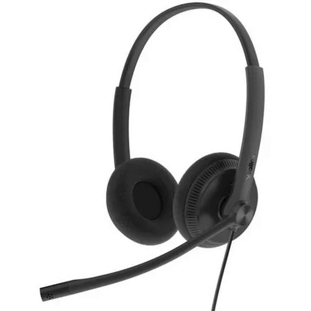 Гарнитура проводная Yealink UH34 Lite Dual UC, голосовое управление, USB, черный