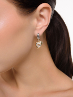 Cерьги "Ice Heart" Bicolor