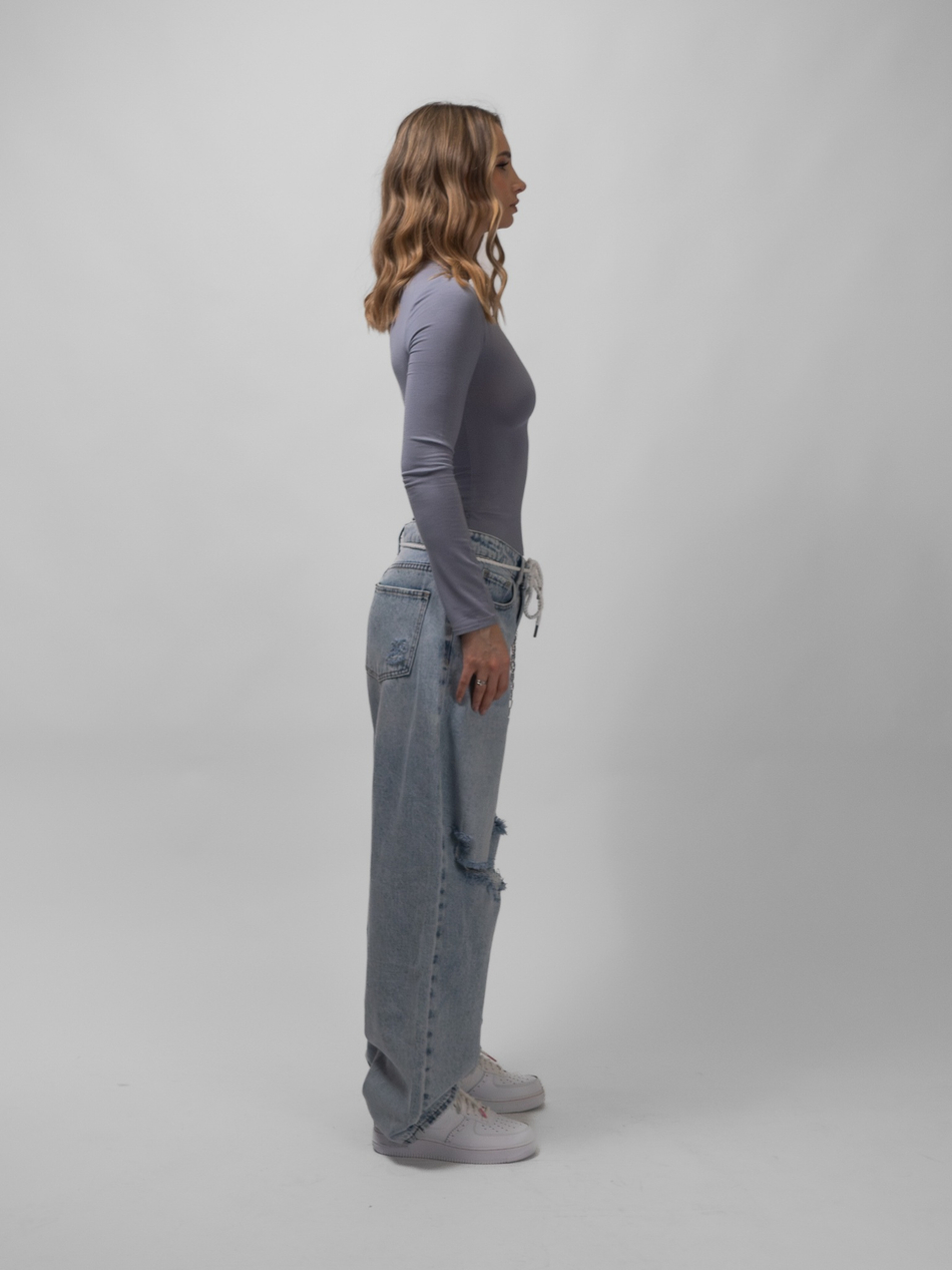 Лонгслив женский Skin Line (Grey)