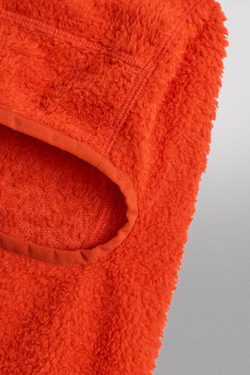 ZARA БАЛАКЛАВА ИЗ ФЛИСА С ТЕКСТУРОЙ ДЛЯ ЛЫЖ, ОРАНЖЕВЫЙ