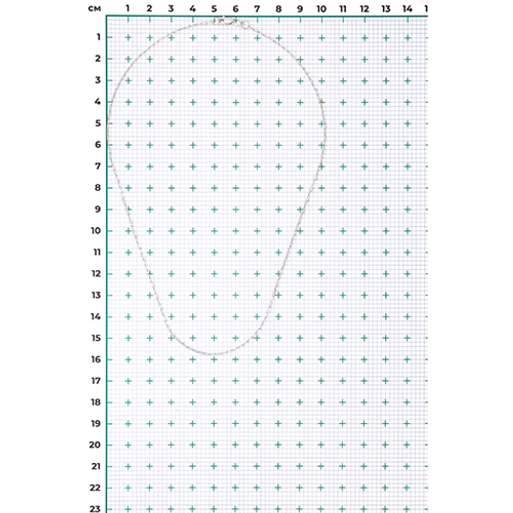 Цепь из белого золота (плетение якорное) Артикул: 21-4111-040-1120-17