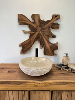 Раковина из мрамора Bowl Cream EM-65890 45х45х15 из натурального камня