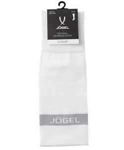 Гетры футбольные JÖGEL CAMP ADVANCED SOCKS 00, белый/серый