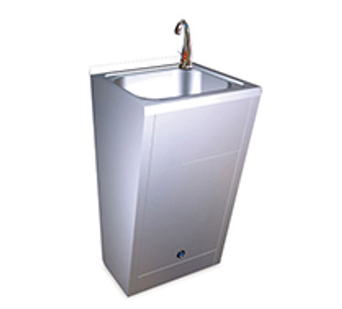 Умывальник с сенсором для подачи воды нерж. сталь NOFER 13044.BAT матовый