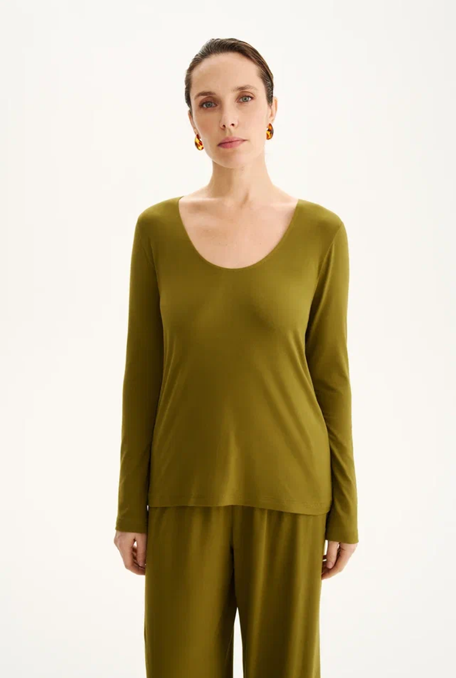 Лонгслив базовый силк