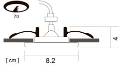 Точечный встраиваемый светильник Arte Lamp