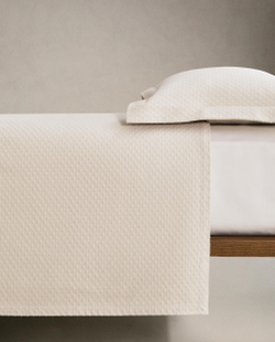 Zara Home покрывало из хлопка, бежевый · 1163/006