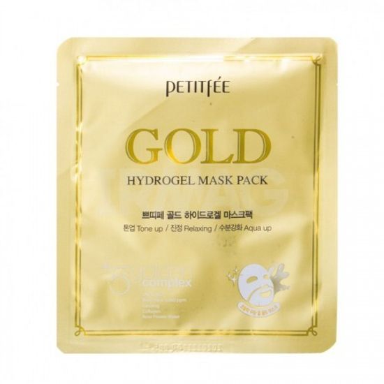Petitfee Маска гидрогелевая c золотом - Gold Hydrogel Mask 30 гр