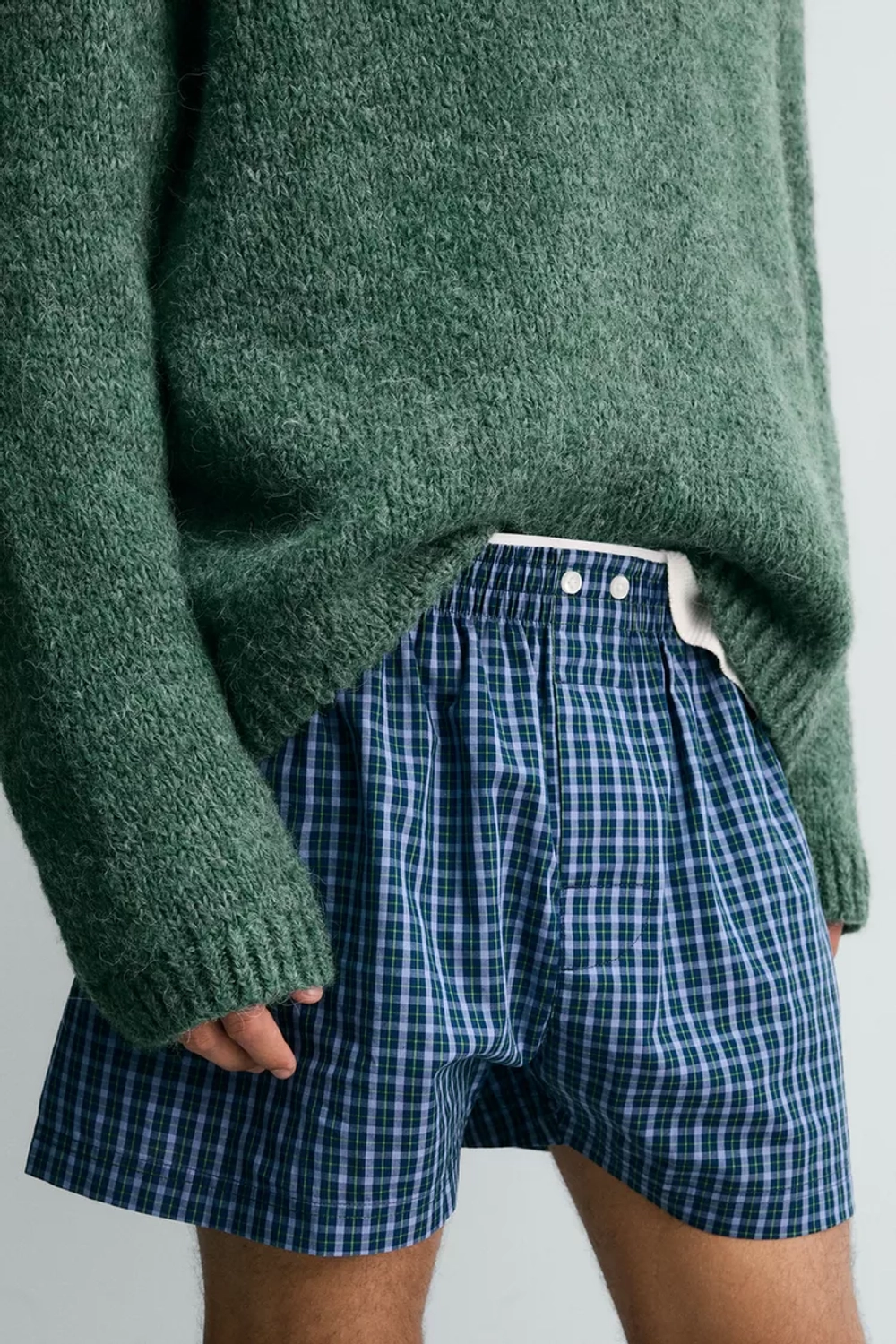 ZARA НАБОР ИЗ ДВУХ КОМБИНИРОВАННЫХ ТРУСОВ-БОКСЕРОВ ИЗ ПОПЛИНА - LIMITED EDITION, РАЗНОЦВЕТНЫЙ