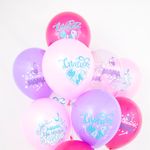 Шар (12''/30 см) Любимая Мамочка, Мама, Мамуля, Ассорти, кристалл, 2 ст, 25 шт.