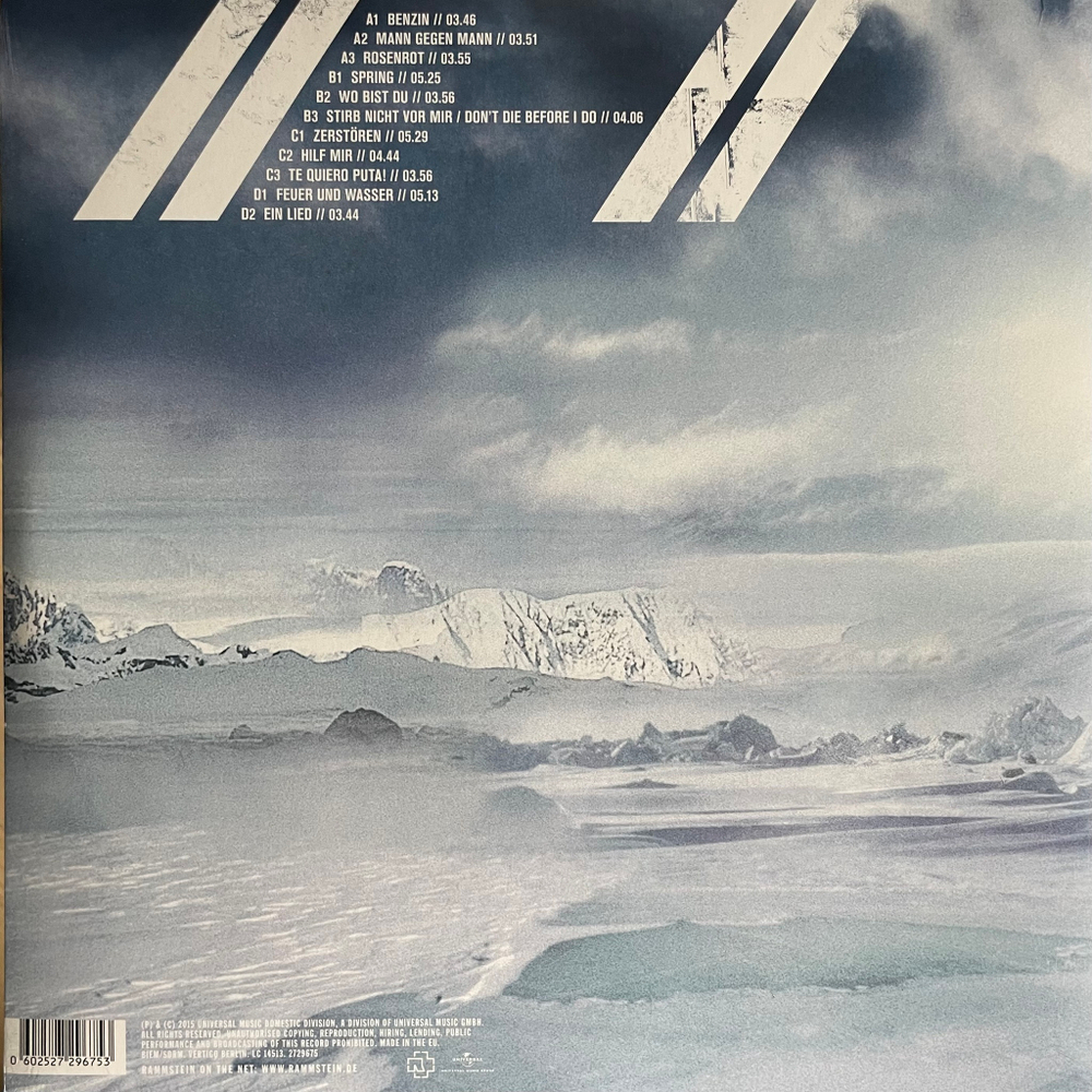 Rammstein ‎– Rosenrot 2LP (Европа 2017г.)
