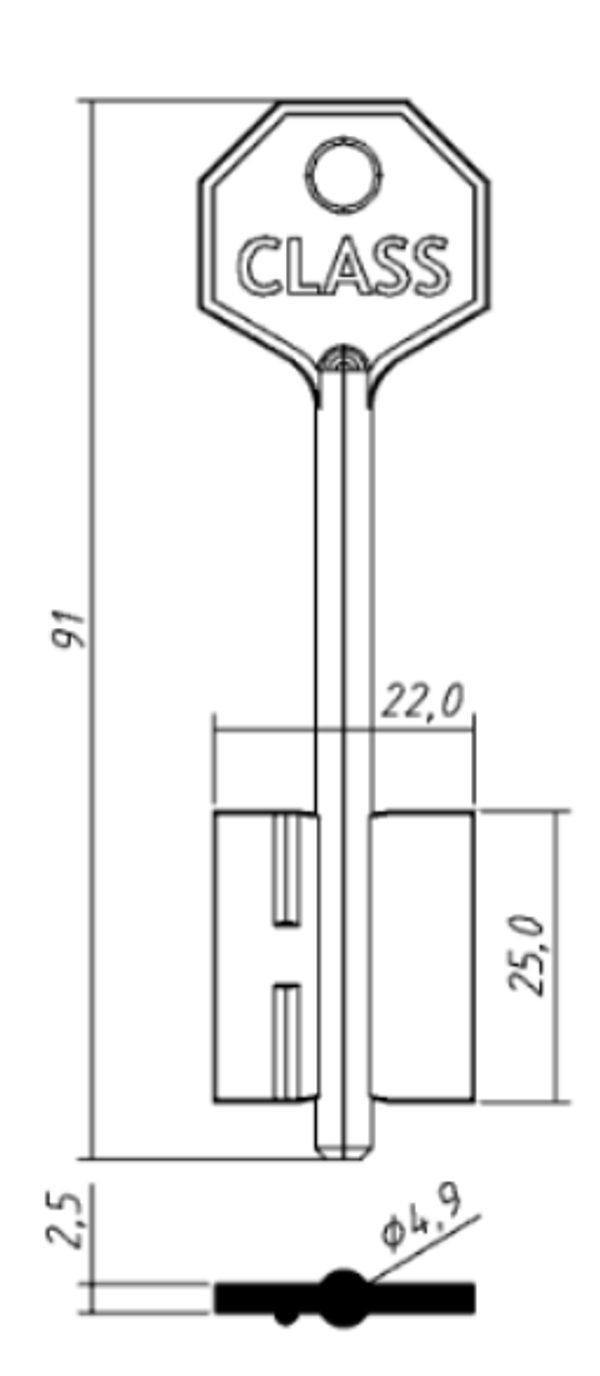 Заготовка дверняк КЛАСС 3 (KLS3D)