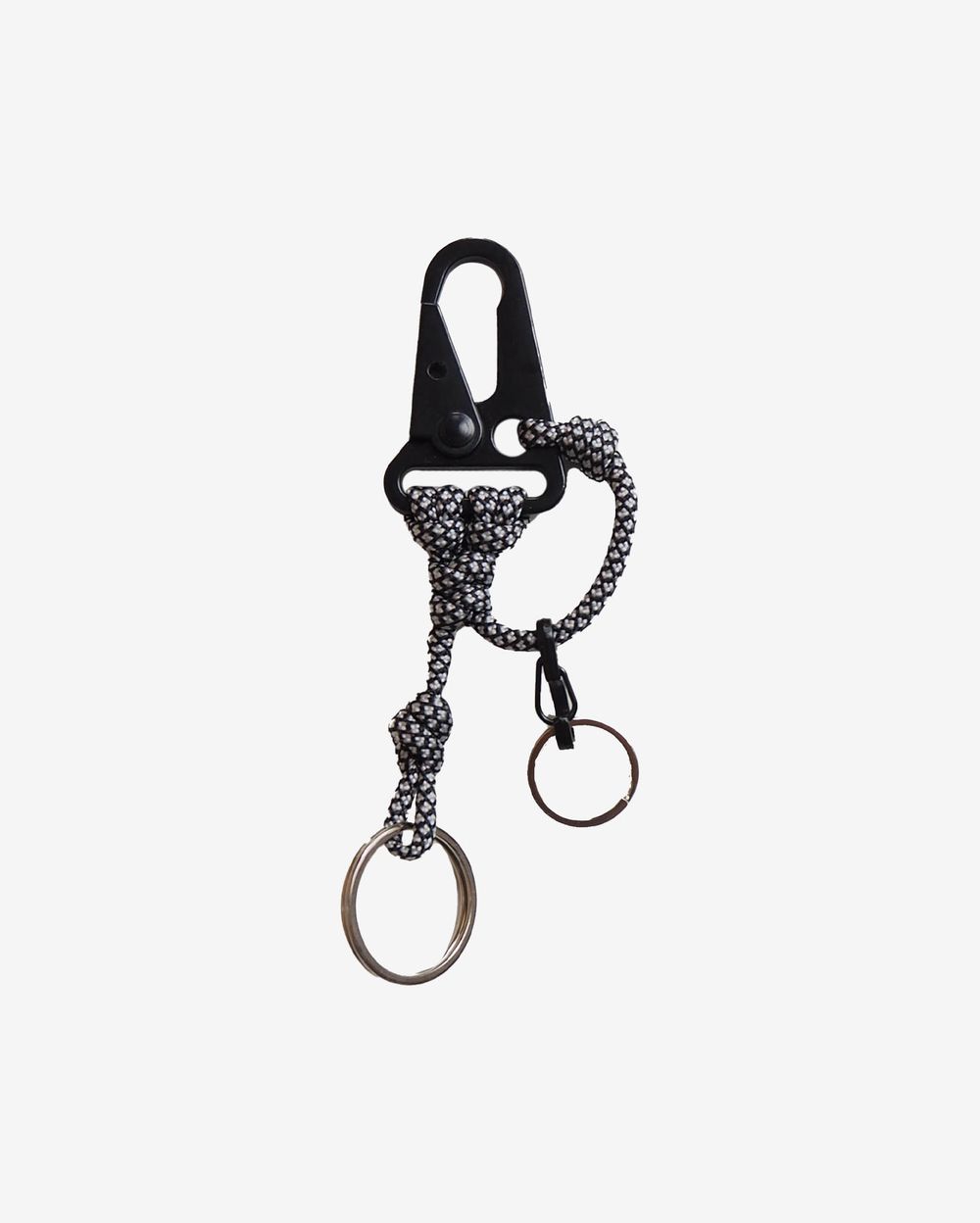 Брелок Ack Items Черный Матовый (черно-белый snake шнурок)