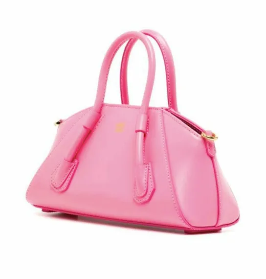 Кожаная сумка через плечо Givenchy Antigona Stretch Mini розовый