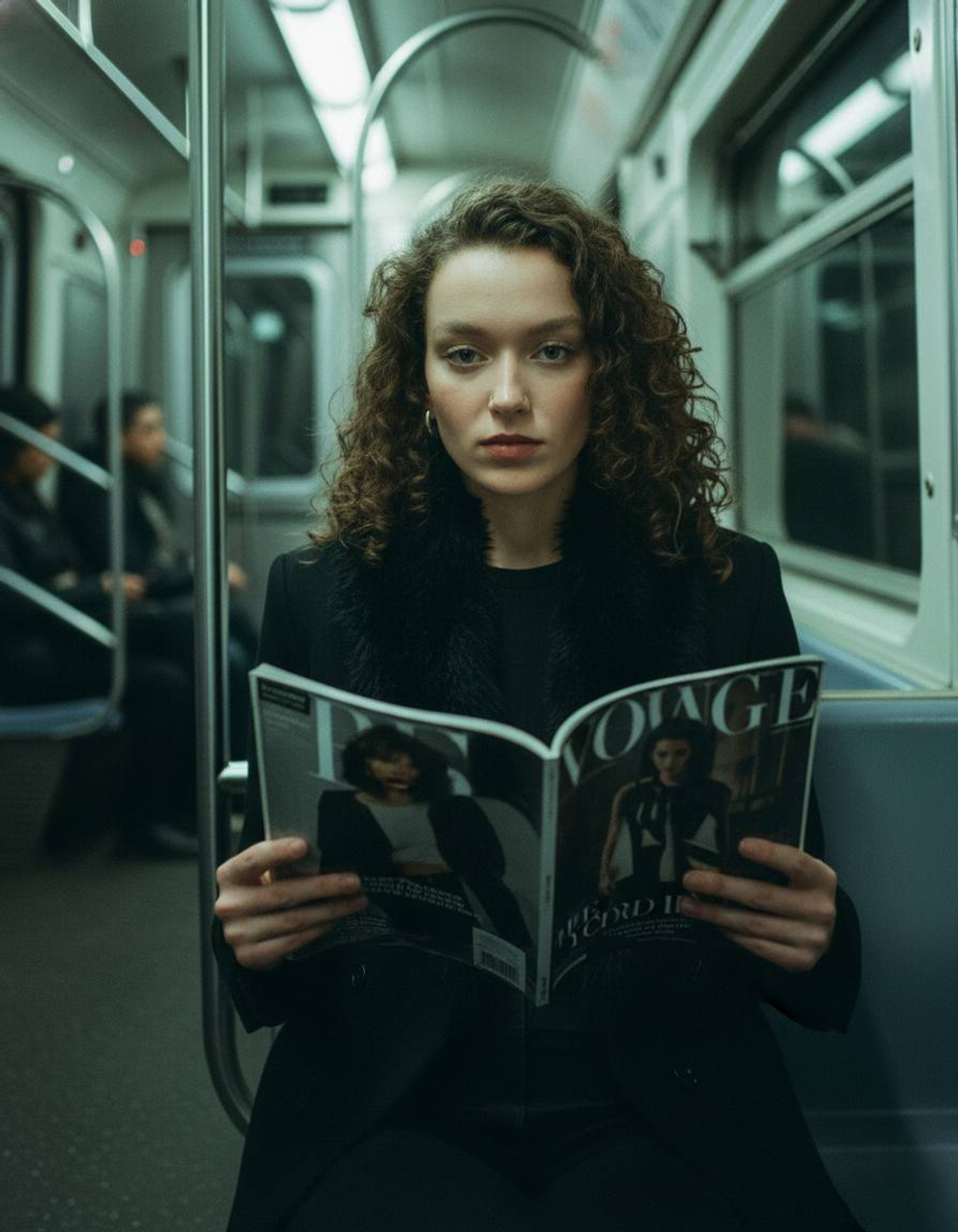 В метро с журналом