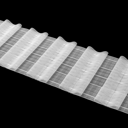 Шторная лента Oz-Is арт. 4478 МР SOFT много-карманная, бантовые складки, коэф. сборки 1:2,5, цвет прозрачный (ширина 150 мм)