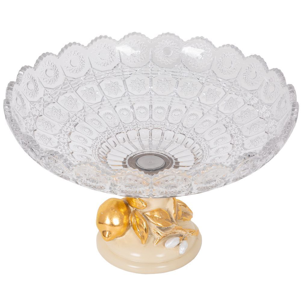 Фруктовница-конфетница Лайм Дженоа Айвори Мейджи