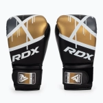 Боксёрские перчатки RDX BGR-F7 чёрно-золотые
