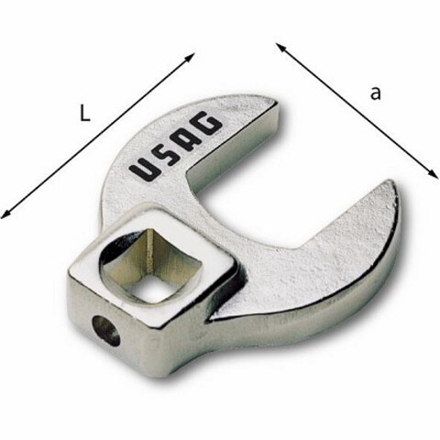 257 3/8 Головка рожкового ключа "воронья лапка" 22 мм., USAG (Италия)