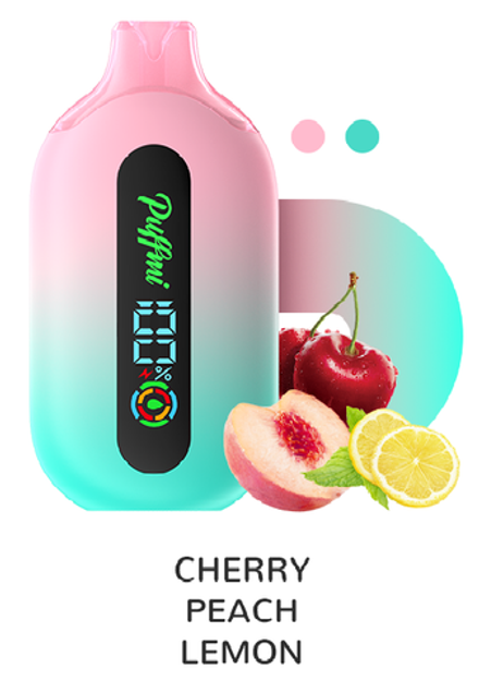 Puffmi Pure Cherry peach lemon - вишня-персик-лимон 12000 затяжек 20мг (2%)