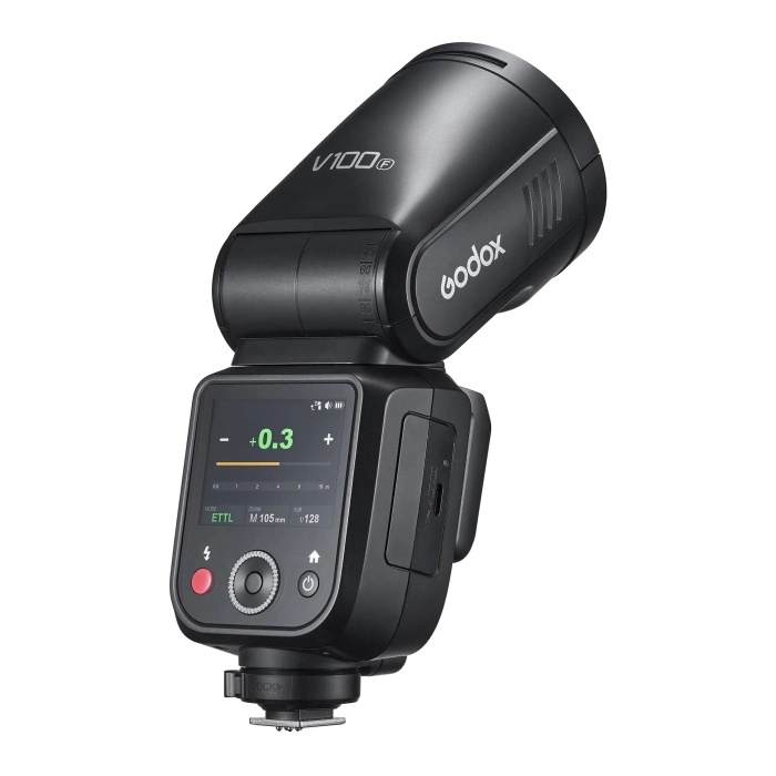 Вспышка накамерная Godox V100F TTL с круглой головкой для Fujifilm
