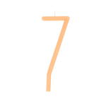 Свеча тонкая цифра "7"