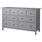 Комод - IKEA HEMNES/ХЕМНЭС ИКЕА, 96х50х160 см, серый