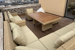 MOKKA BELLA диван 2-х местный, соломенный