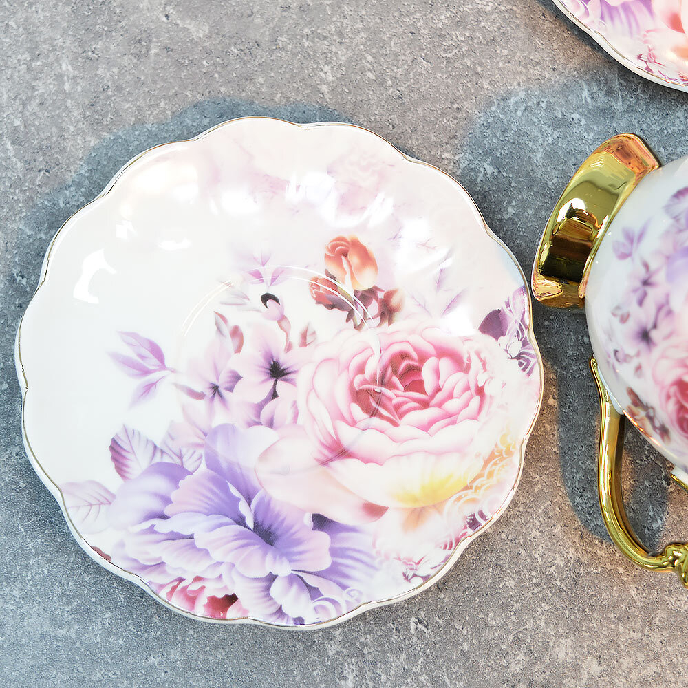 Чайный набор 12 предметов 230мл "Цветочная роскошь"