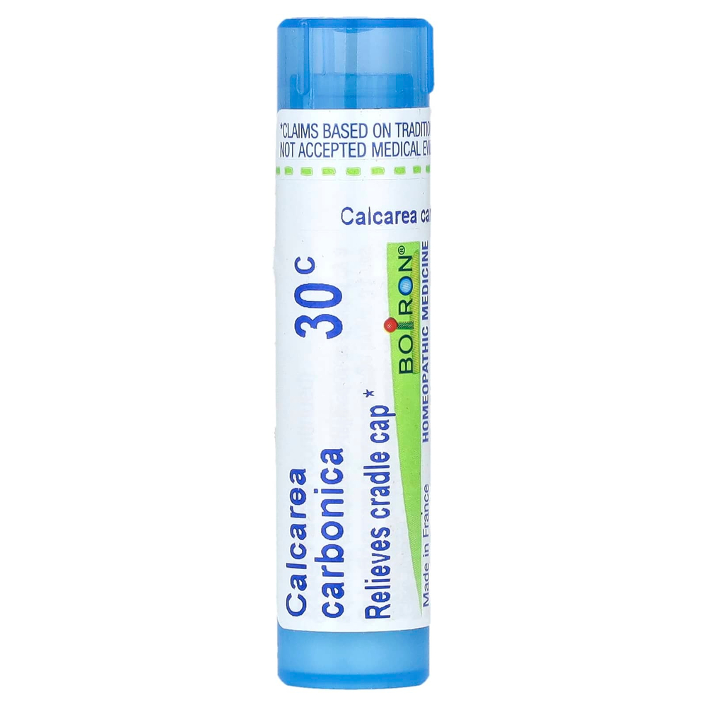 Boiron, Calcarea Carbonica, 30C, средство для снятия колыбели, прибл. 80 гранул