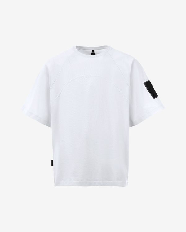 Футболка «Waveform» Raglan Kimono белая - фото 1