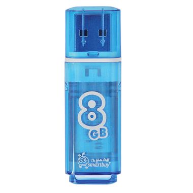 Флэш-диск (флэшка) USB 8Gb SmartBuy Glossy Blue (SB8GBGS-B)