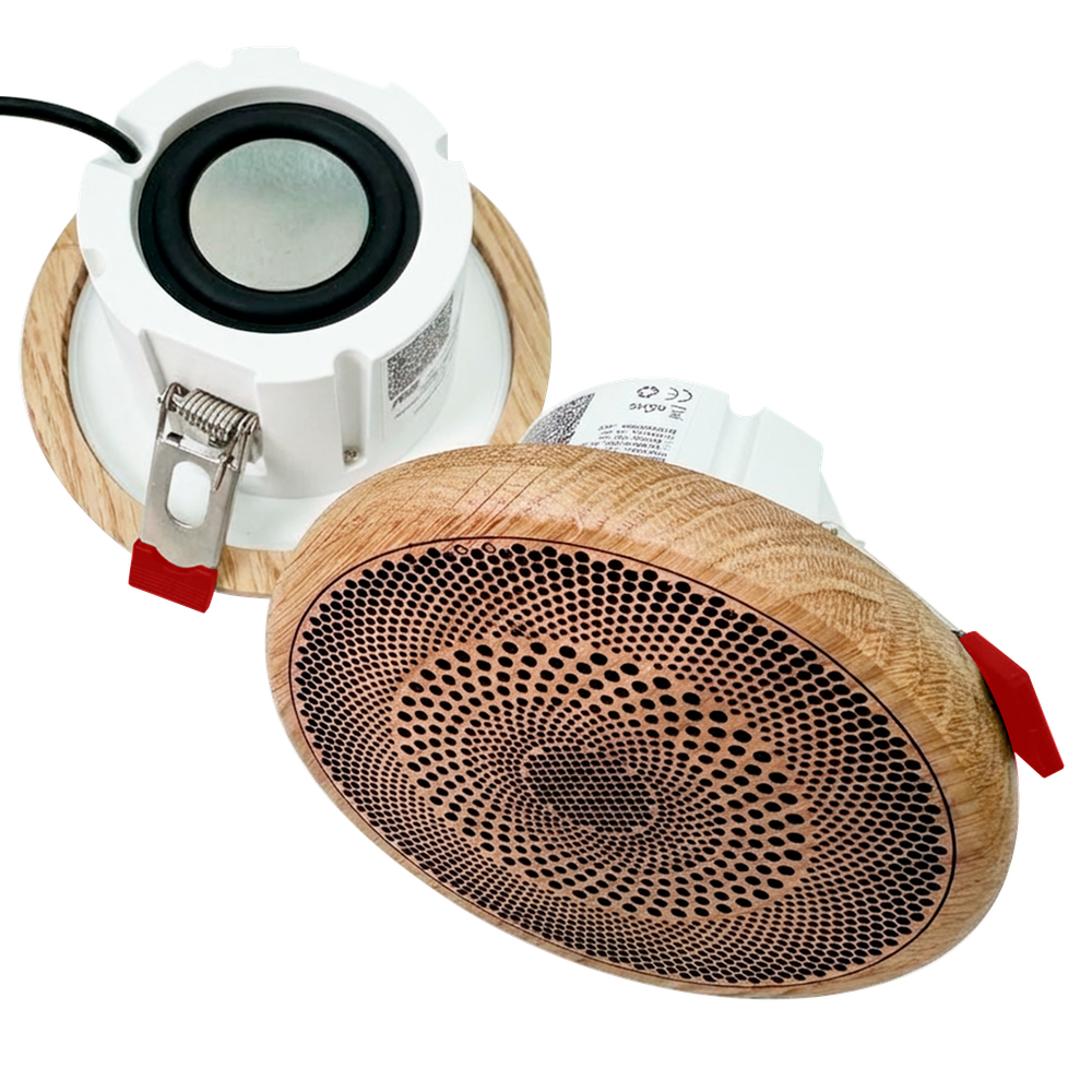 Влагостойкий динамик Steam & Water - SW MINI WOOD для бани, сауны, хамама, катера, яхты, влажных помещений