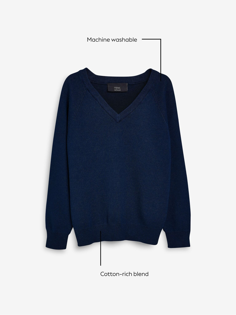 Джемпер школьный для мальчика Next Q90-670, Темно-синий